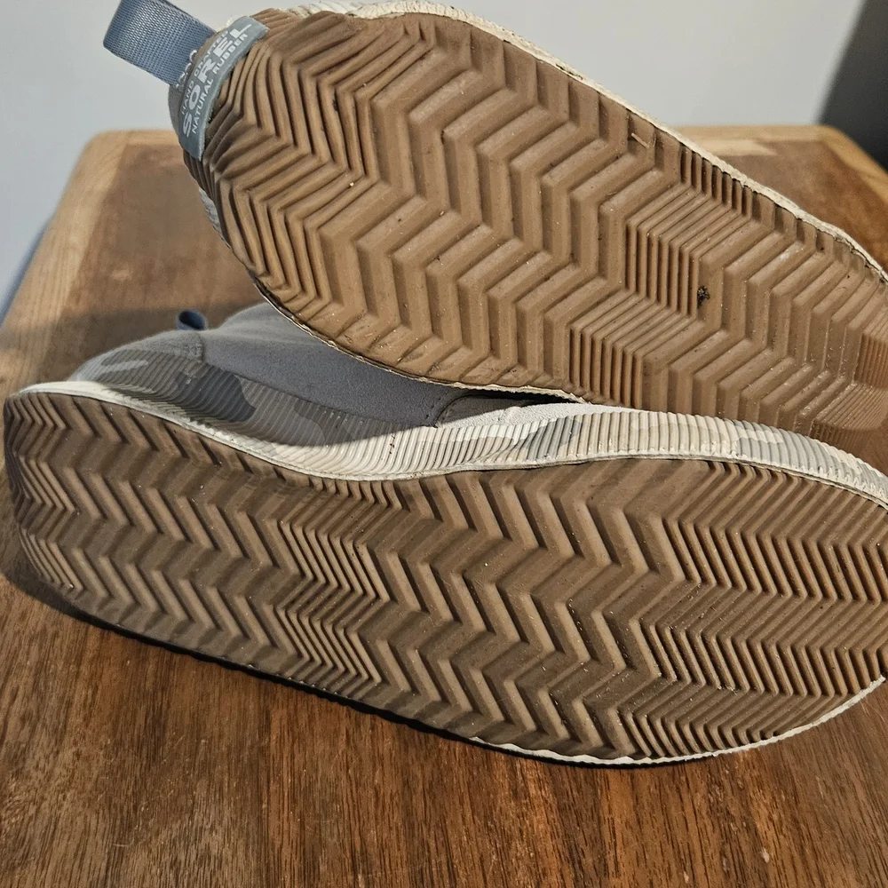 Beige High-Top Sneakers - Picture 6 of 6